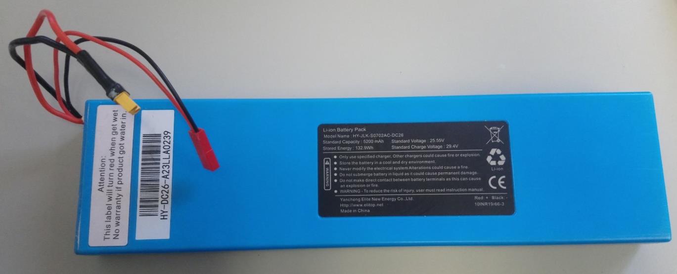 Li-ion Battery Pack HY-JLK-S0702AC-DC26 5200mAh 25.55V