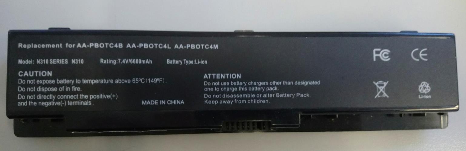 Replacement Battery For Samsung N310 Series 7.4V 6600mAh