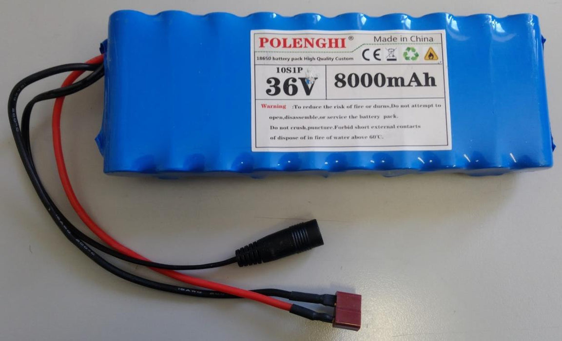 10S1P 36V 8000mAh Li-ion Battery Pack
