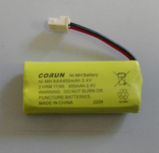 AAA Cordless Phone Battery 400mAh 2.4V Corun Ni-MH