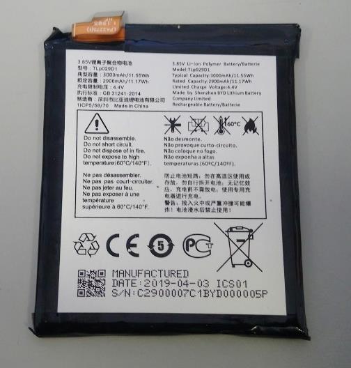 TLP029D1 Replacement battery for ALCATEL 3X 2020 4 CAM 3 5 3L 5052 5086 2900mAh