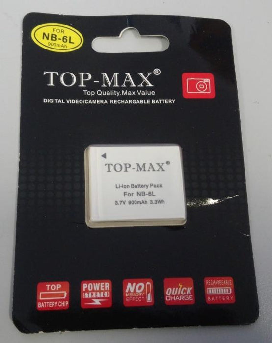 TOP-MAX Canon NB-6L Battery for Canon IXUS105 210 S95 90 SX240 510 520 530 540