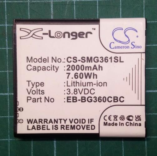 3.8V Battery for Samsung Galaxy Core Prime Value Edition Galaxy J2 Galaxy J2 Duo