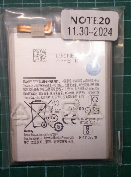 For Samsung EB-BN980ABY Battery For Galaxy Note 20 5G SM-N980 N981 - 4170mAh