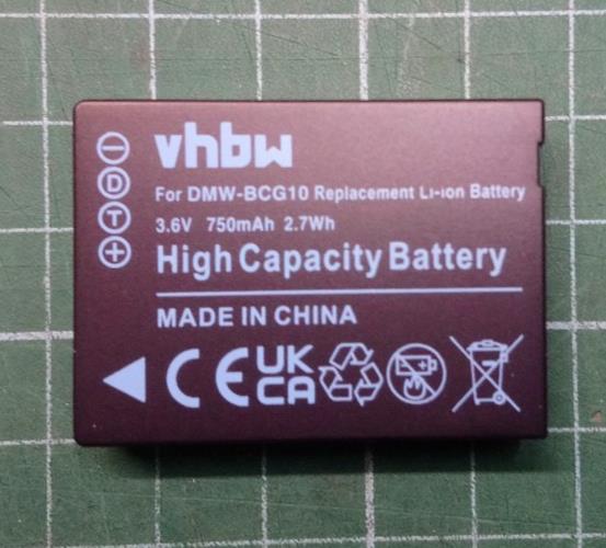 DMW BCG10 Battery for Panasonic DMC-TZ6 TZ7 TZ8 TZ9 TZ10 TZ20 TZ30 TZ35 TZ65