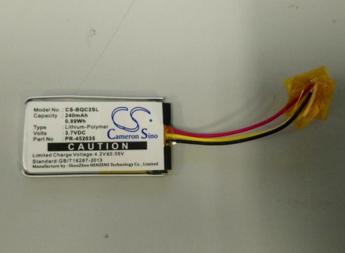 CS-BQC2SL Battery 240mAh compatible with [Mio] MiVue C330, MiVue C335, Bose QC20