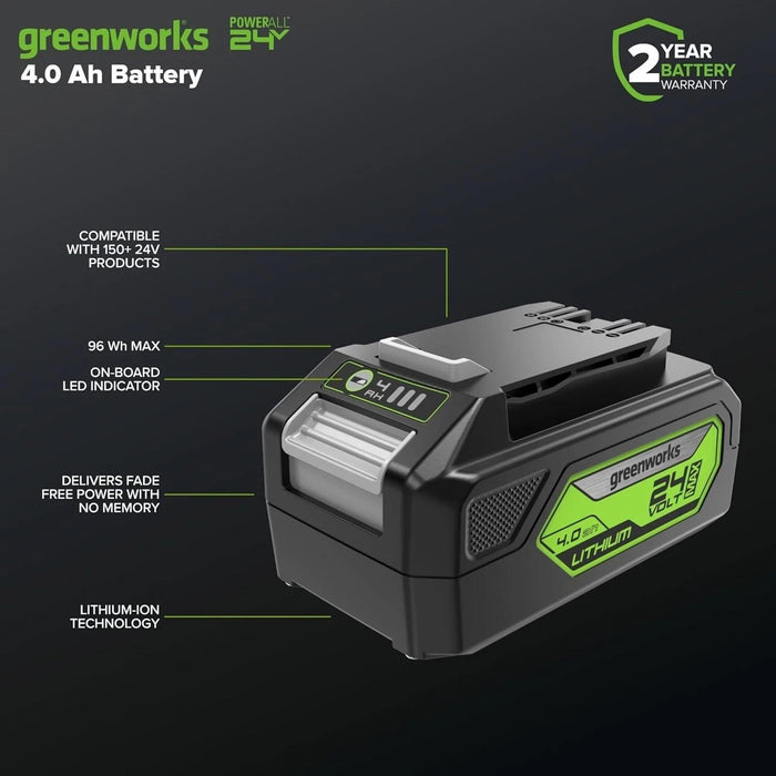 GREENWORKS 24V 4.0AH BATTERY G24B4