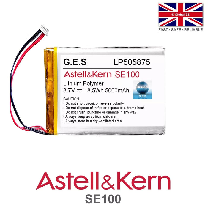 Astell & Kern SE100 SE200 Portable Audio Player Battery - 3.7V 5000mAh