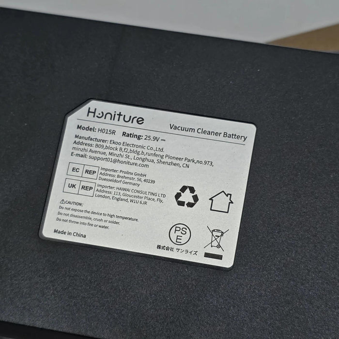 Honiture S13 Cordless Stick Vacuum Cleaner Spare Replacement Battery H015R