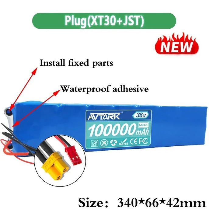 AVTARK 10S3P 36V 100Ah 36v Electric Scooter Battery Pack 18650 Lithium