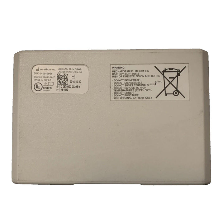 Verathon 0400-0066 5200mAh 11.1v 58wh battery pack used