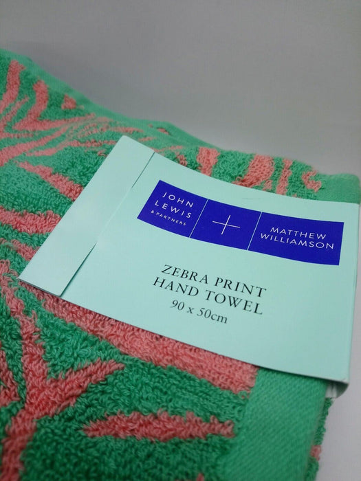 John Lewis + Matthew Williamson Zebra Pink/Green Hand Towel