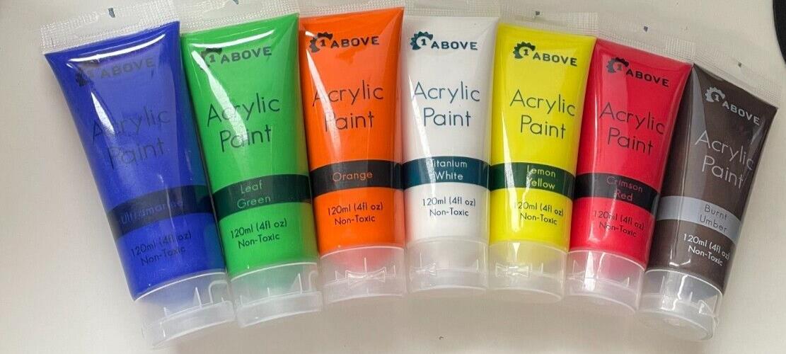Acrylic Paint Set of Premium and Assorted Colours Set Painting Craft Art 120ml