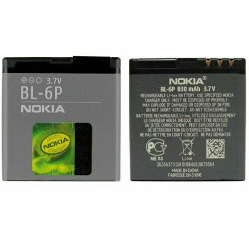 New Original Nokia Battery BL-6P for Nokia 6500 Classic/6500c Phone