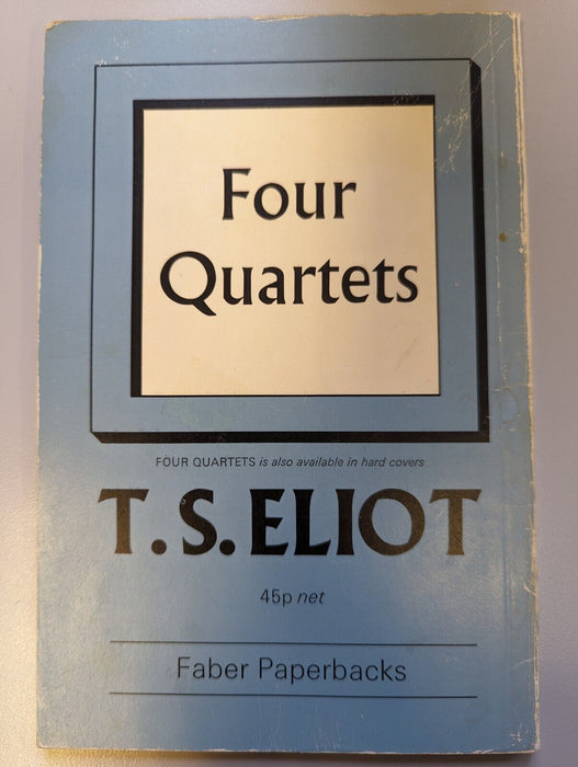 Four Quartets by T. S. Eliot (Paperback, 2001)