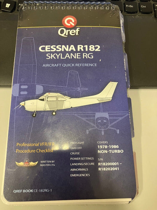 Cessna R182 Skylane RG - Aircraft quick reference