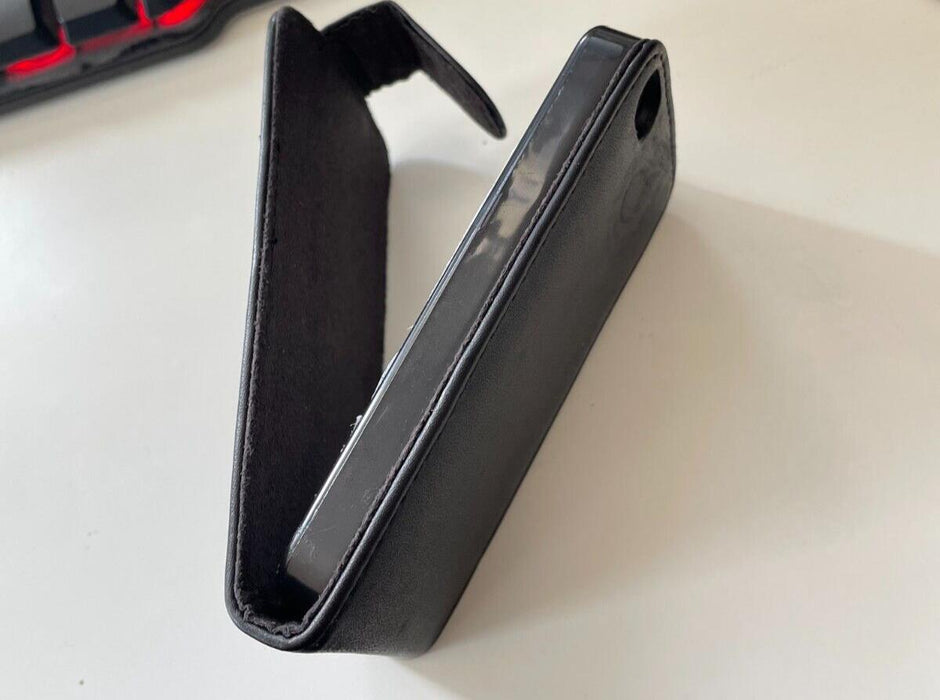 Luxury Genuine Real Leather Flip Case Cover for iphone 4/4s