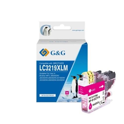 G+G Compatible Brother LC3219XLM Magenta High Yield Ink Cartridge